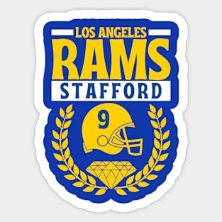 Los Angeles Rams Stafford 9 American Football Sticker